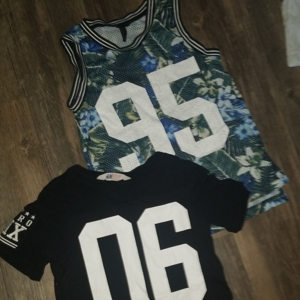 two jersey like boy tops